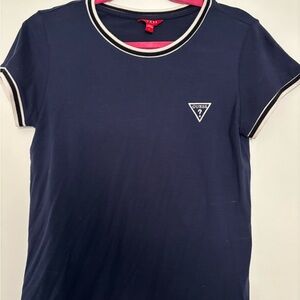 GUESS Navy Blue Short Sleeve Tee